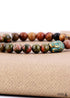 Boho Bracelet, Stretchy Bracelet, Brown Elephant Tibetan